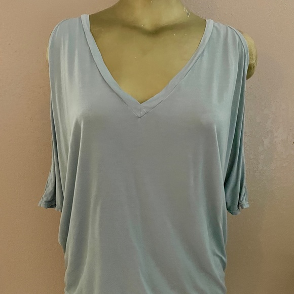 JOYLAB Mint Cutout Shoulders Workout Athleisure Top NWOT Size Large - Picture 4 of 11
